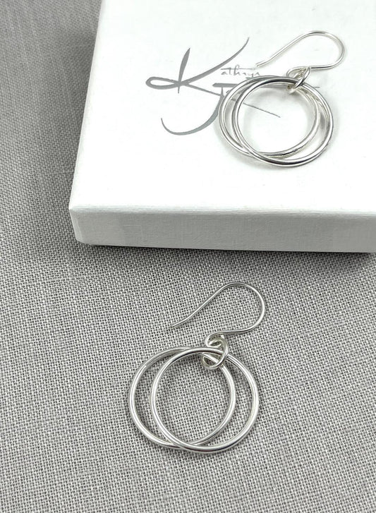 004DoubleHoopDropEarrings - Kathryn Jane Jewellery