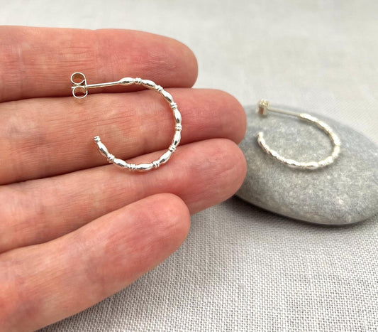 Patterned Stud Hoops