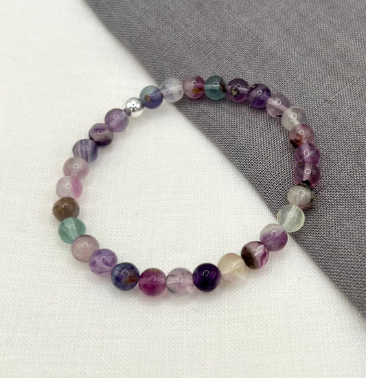 Feather Fluorite Bracelet