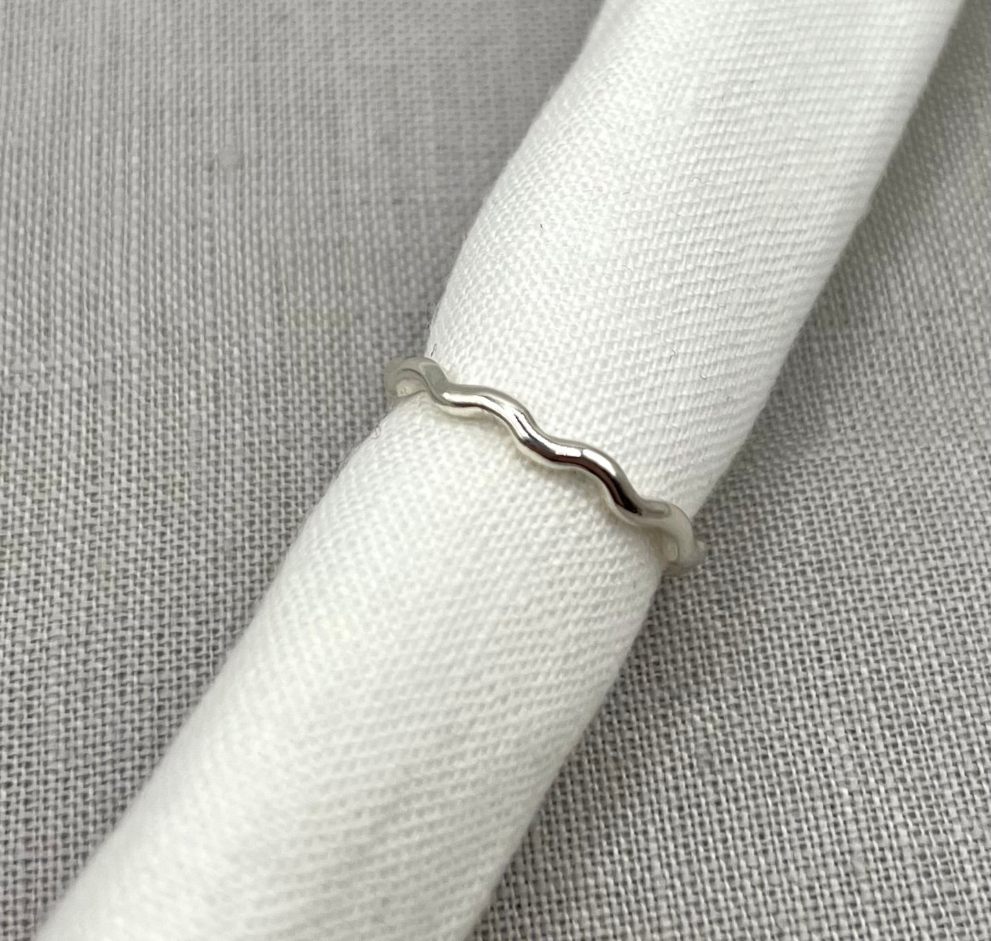 Sterling Silver Wavy Ring