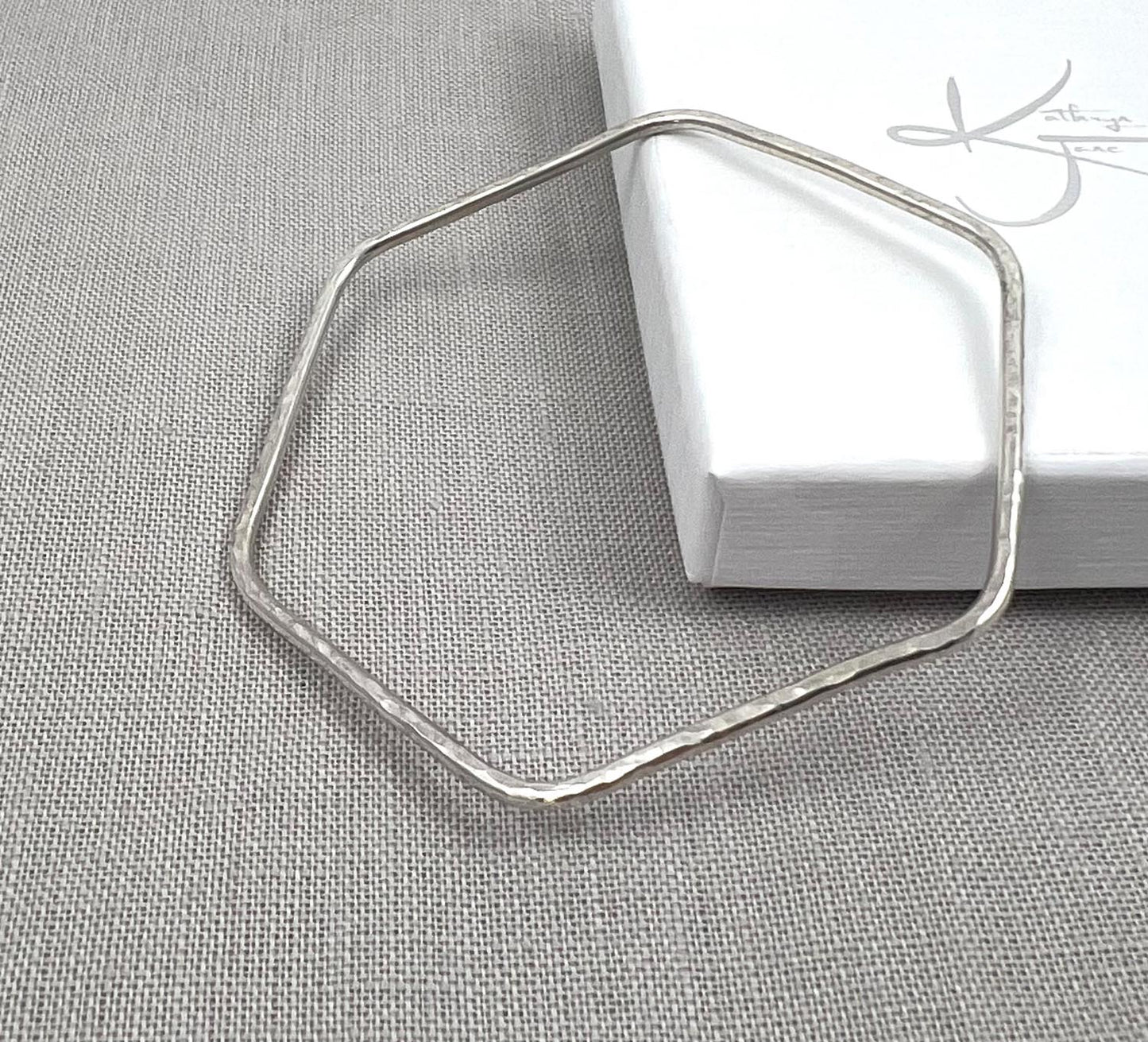 Slim Hexagonal Bangle
