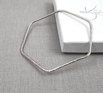 Slim Hexagonal Bangle