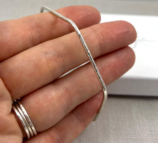 Slim Hexagonal Bangle