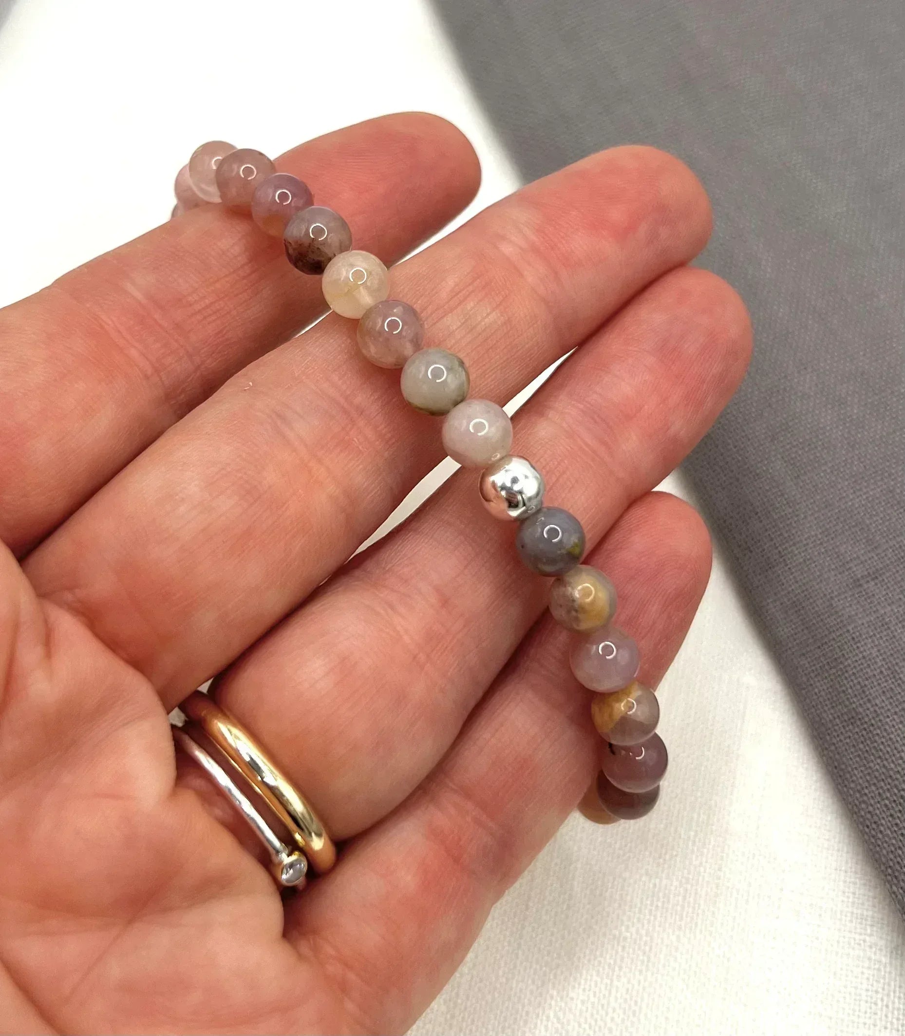 Mixed Rose Quartz Bracelet - Kathryn Jane Jewellery